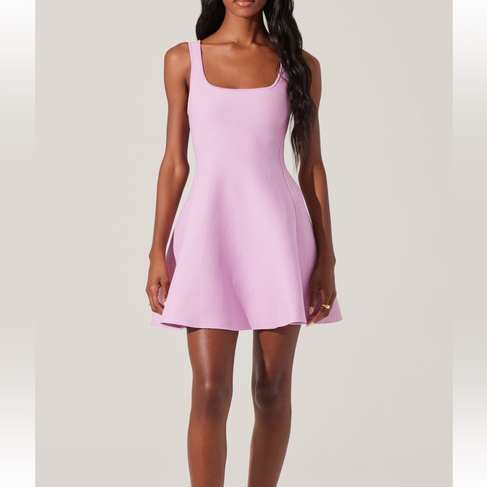 ASTR the label Lucile Skater Dress NWT Size Xsmall Pink